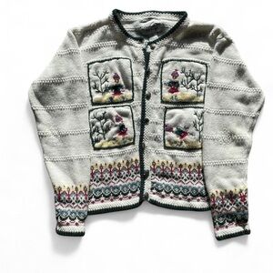 Women's Festive Knit Cardigan Sweater